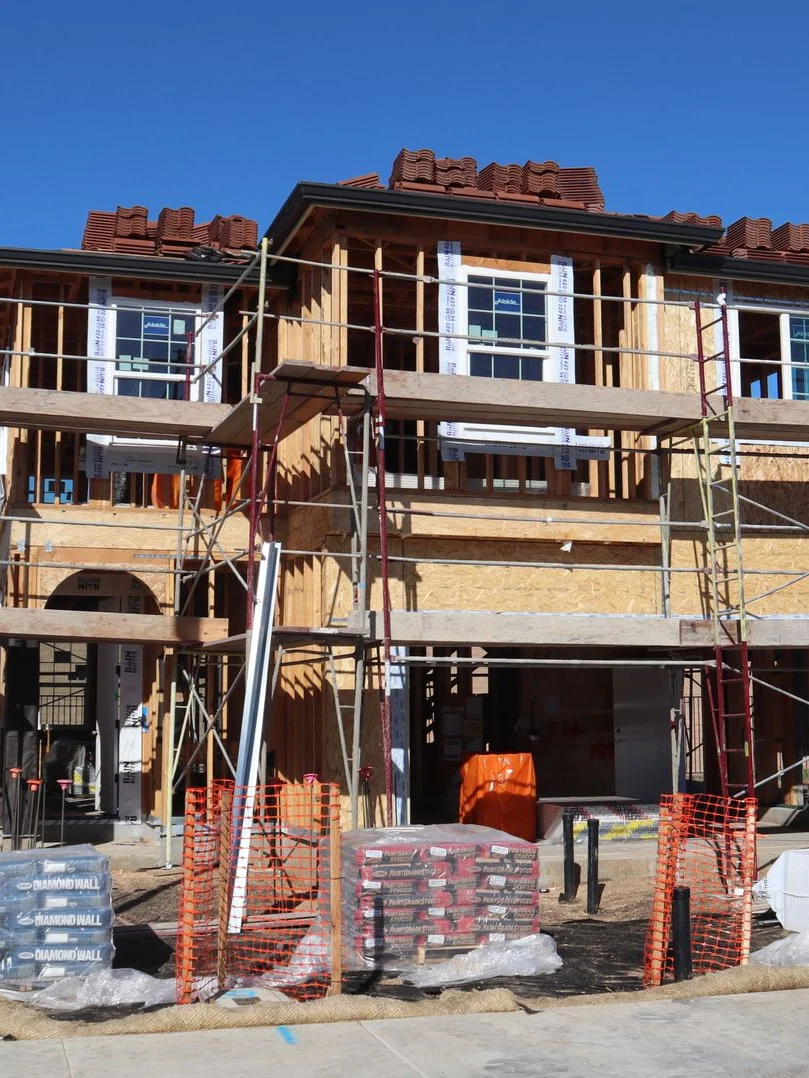 Vivienda unifamiliar en proceso de rehabilitación estructural.